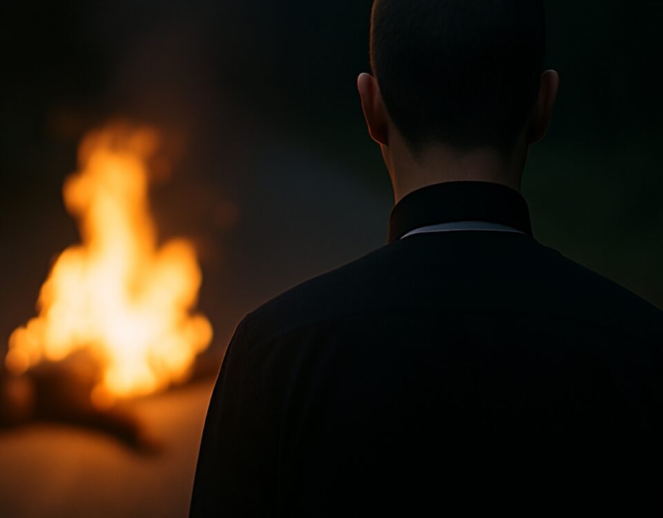 Ksiądz podpalił znajomego – dramat w Przypkach pod Warszawą